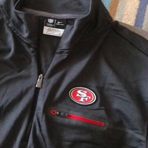 Nike San Francisco 49’s quarter zip pullover. L.